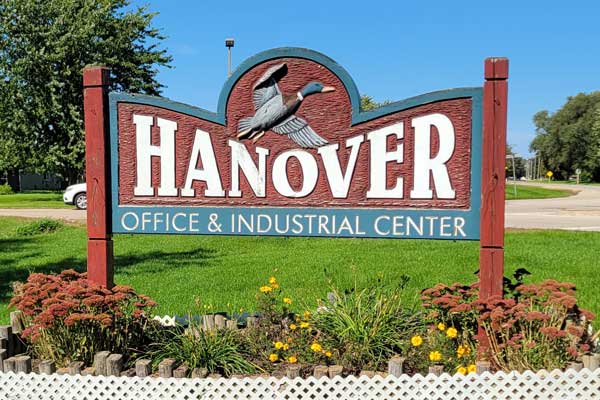Hanover office and industrial center sign